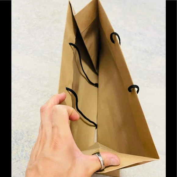 Brand New UGG Signature Medium Paper Shopping Bag In Beige 15.25” X 12.7 X 6.5” - Picture 4 of 7